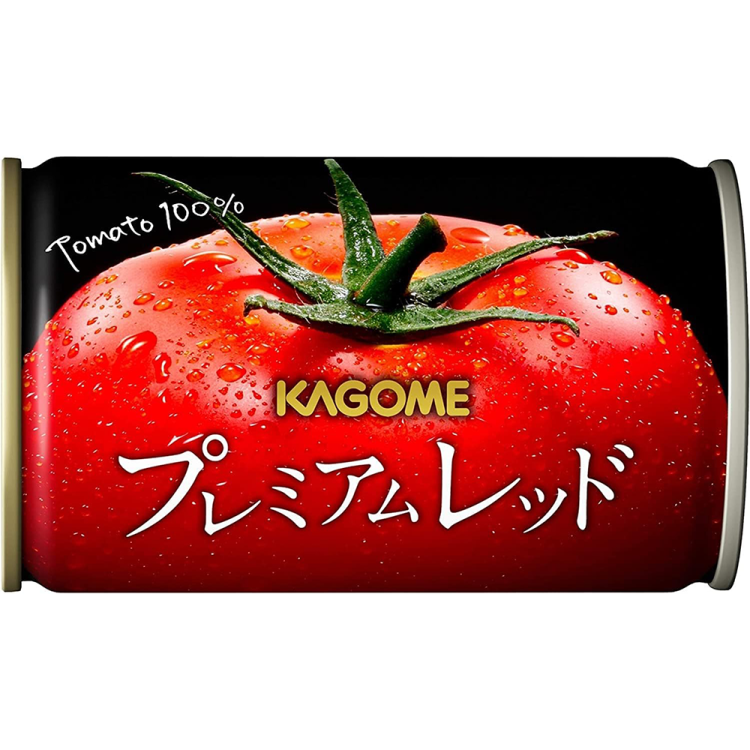 【Amazon.co.jp限定】カゴメ プレミアムレッド 高リコピントマト50%使用 食塩無添加 160g