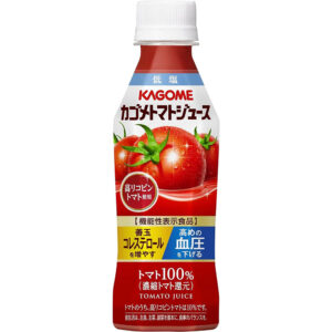 カゴメ トマトジュース 高リコピントマト使用 低塩 トマト100%[機能性表示食品] 265g ペットボトル