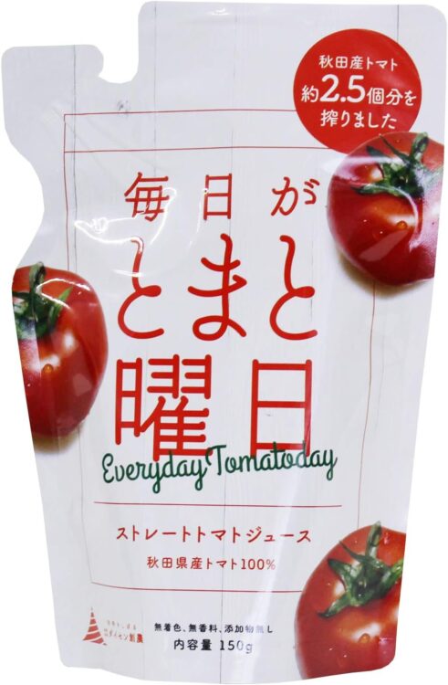 ダイセン創農 毎日がとまと曜日ストレートトマトジュース150g パック